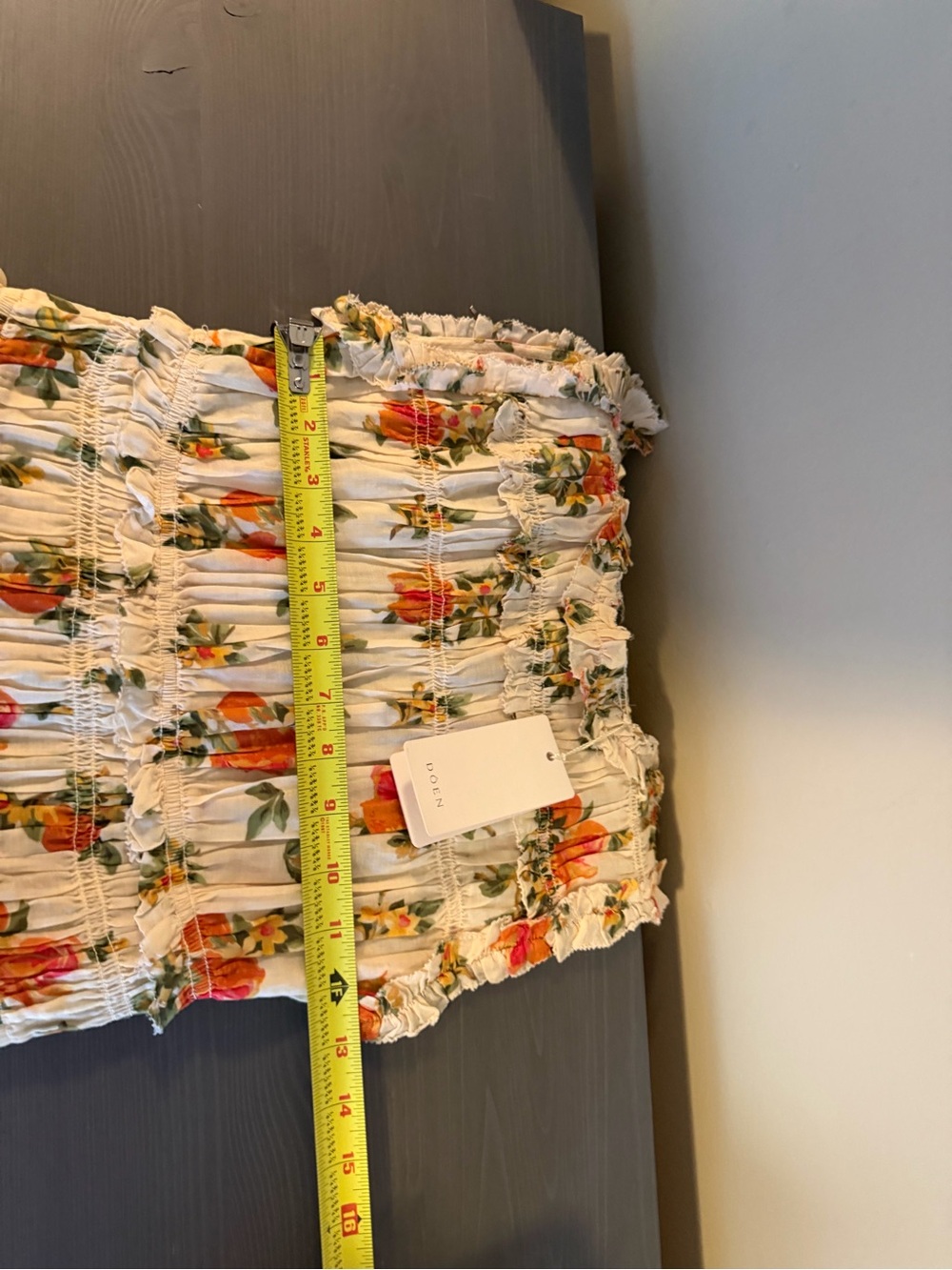 Doen Martha Orange Floral Sleeveless Mini Dress NEW - Picture 9 of 12